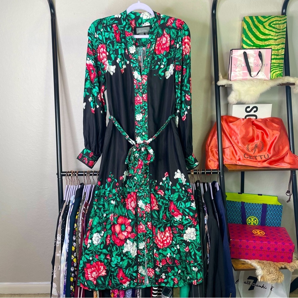 Floral Black Dress